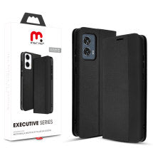 MYBAT Pro Executive Wallet Case for Motorola Moto G Stylus 5G (2024) (Black)