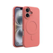 CLICK Slim Silicone MagSafe Case for Apple iPhone 16 Plus (Orange)