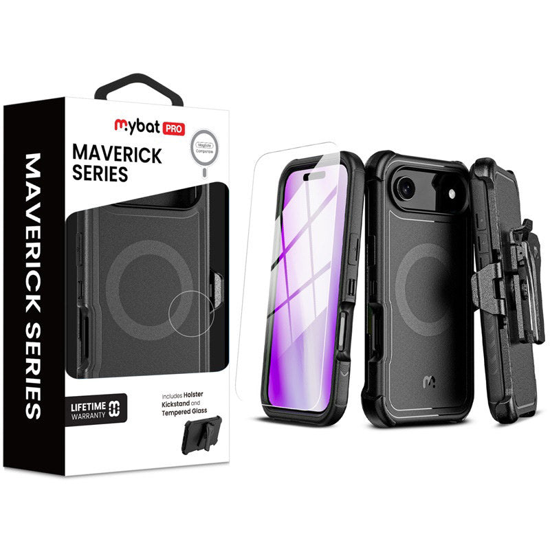 MYBAT Pro Maverick MagSafe Case for Apple iPhone 17 Air (Black)