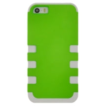 MYBAT TUFF Hybrid Case for Apple iPhone 5, 5S, & SE (1st Gen) (Neon Green & White) (Closeout)