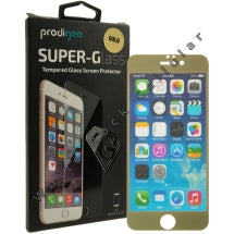 Prodigee Colored Tempered Glass Screen Protector for Apple iPhone 6, 6S, 7, 8, & SE (2020 & 2022) (Gold) (Closeout)