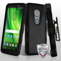 MYBAT TUFF Hybrid Case with Holster for Motorola Moto G6 Play (Black) (Closeout)