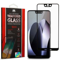 MYBAT Full Coverage Tempered Glass Screen Protector for Google Pixel 3 XL (Black Border) (Closeout)