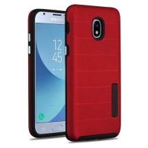 MYBAT Textured Fusion Case for Samsung Galaxy J3 (2018) (Red & Black) (Closeout)