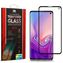 MYBAT Full Coverage Tempered Glass Screen Protector for Samsung Galaxy S10e (Black Border)