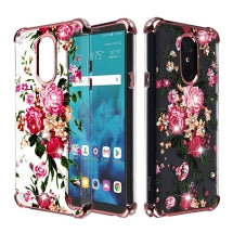 MYBAT Klarion Case for LG Stylo 4 (Pink Peony & Rose Gold) (Closeout)