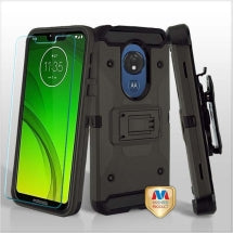 MYBAT Kinetic Hybrid Case for Motorola Moto G7 Power (Gray & Black) (Closeout)