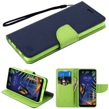 MYBAT Element Wallet Case for LG K40 (Dark Blue & Green) (Closeout)