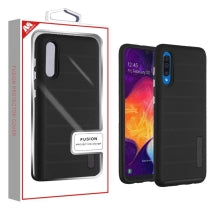 MYBAT Textured Fusion Case for Samsung Galaxy A50 (Black) (Closeout)