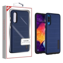 MYBAT Textured Fusion Case for Samsung Galaxy A50 (Ink Blue & Black) (Closeout)