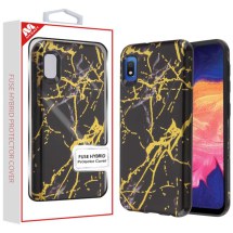 MYBAT Fuse Hybrid Case for Samsung Galaxy A10e (Black & Gold Marble) (Closeout)