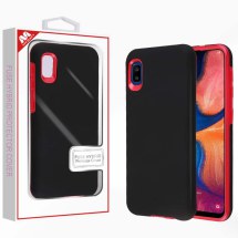 MYBAT Fuse Hybrid Case for Samsung Galaxy A10e (Black & Red) (Closeout)