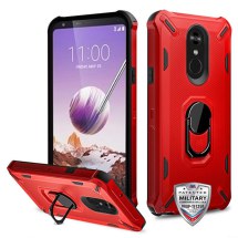 MYBAT Anti-Drop Brigade Hybrid Case for LG Stylo 5 (Red & Black) (Closeout)