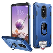 MYBAT Anti-Drop Brigade Hybrid Case for LG Stylo 5 (Ink Blue & Black) (Closeout)