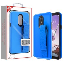 MYBAT Advanced Armor Case with Wristband for LG Stylo 5 (Blue & Black) (Closeout)