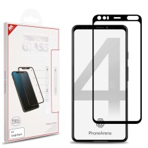 MYBAT Full Coverage Tempered Glass Screen Protector for Google Pixel 4 (Black Border) (Closeout)