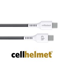 Cellhelmet 3ft Round USB C to USB C Cable (Gray)