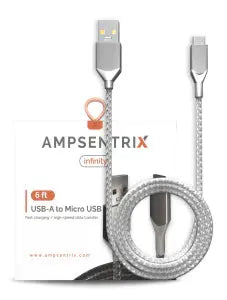 Micro USB to USB Type A Cable (Infinity) AmpSentrix