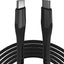 USB Type C to USB Type C Cable (Alpha) (Black) AmpSentrix